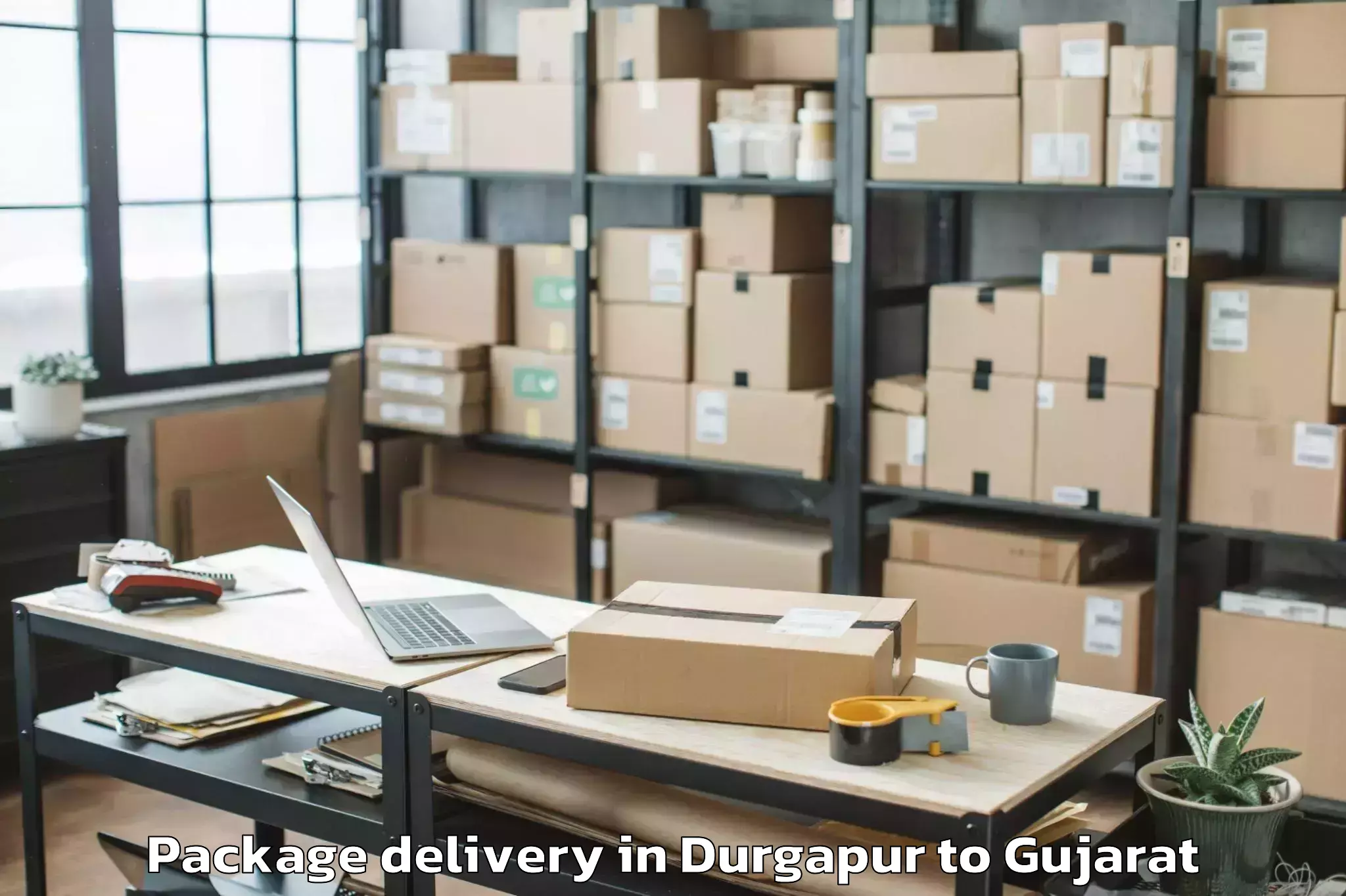 Get Durgapur to Kadi Sarva Vishwavidyalaya Gan Package Delivery